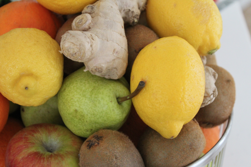 16 Obstkorb Zitronen Ingwer Kiwi Äpfel Birnen Detox