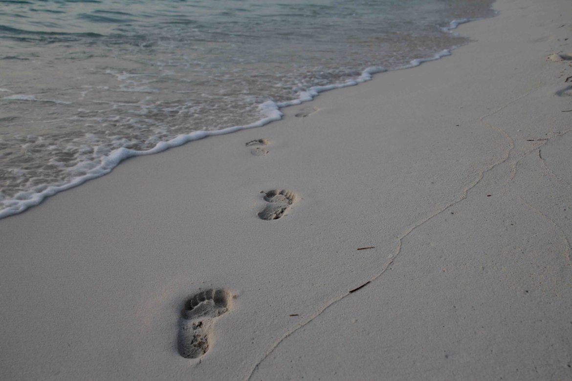 Füße Fußabdrücke Sommer Wärme Meer